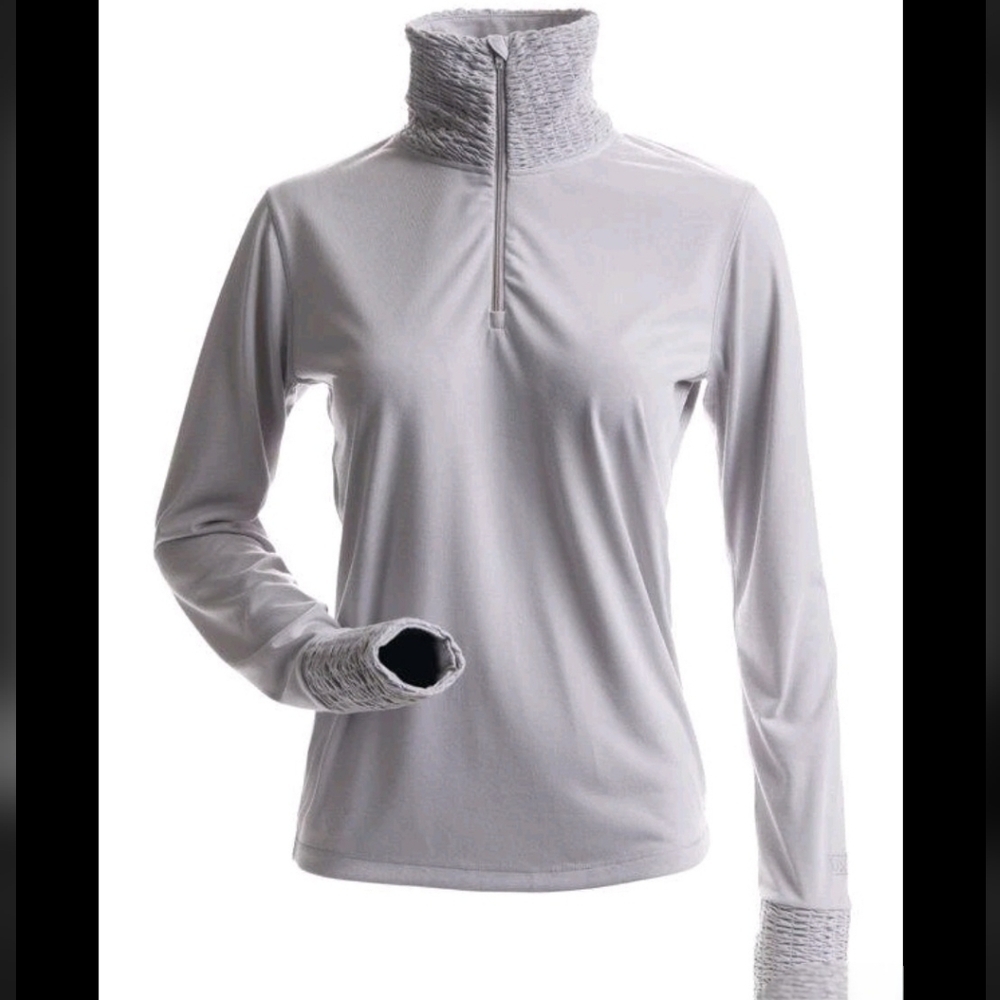 NILS Ski Apparel Women's Hollister Top 1/4 Zip Baselayer Sz L